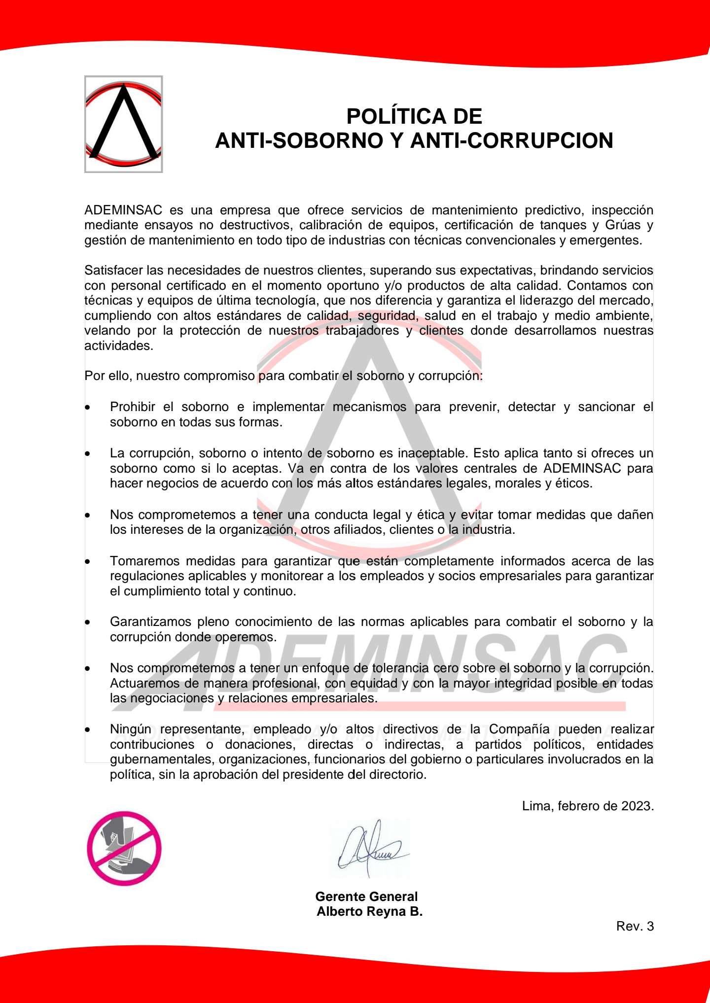 Política Antisoborno y Anticorrupción